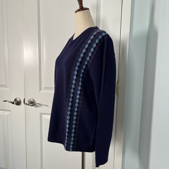 Emanuel Emanuel Ungaro 100% merino wool vintage V neck sweater size M - Picture 9 of 13